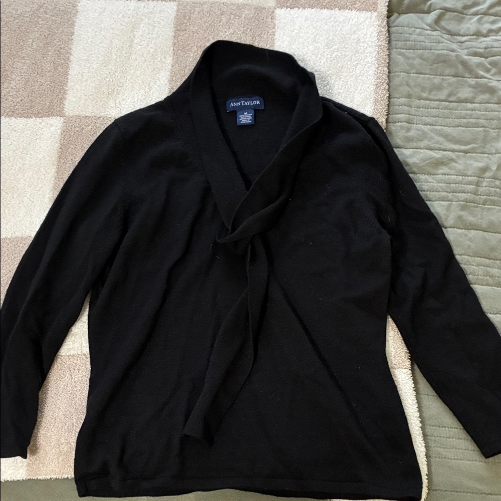 Ann Taylor Classic Black Knit Top